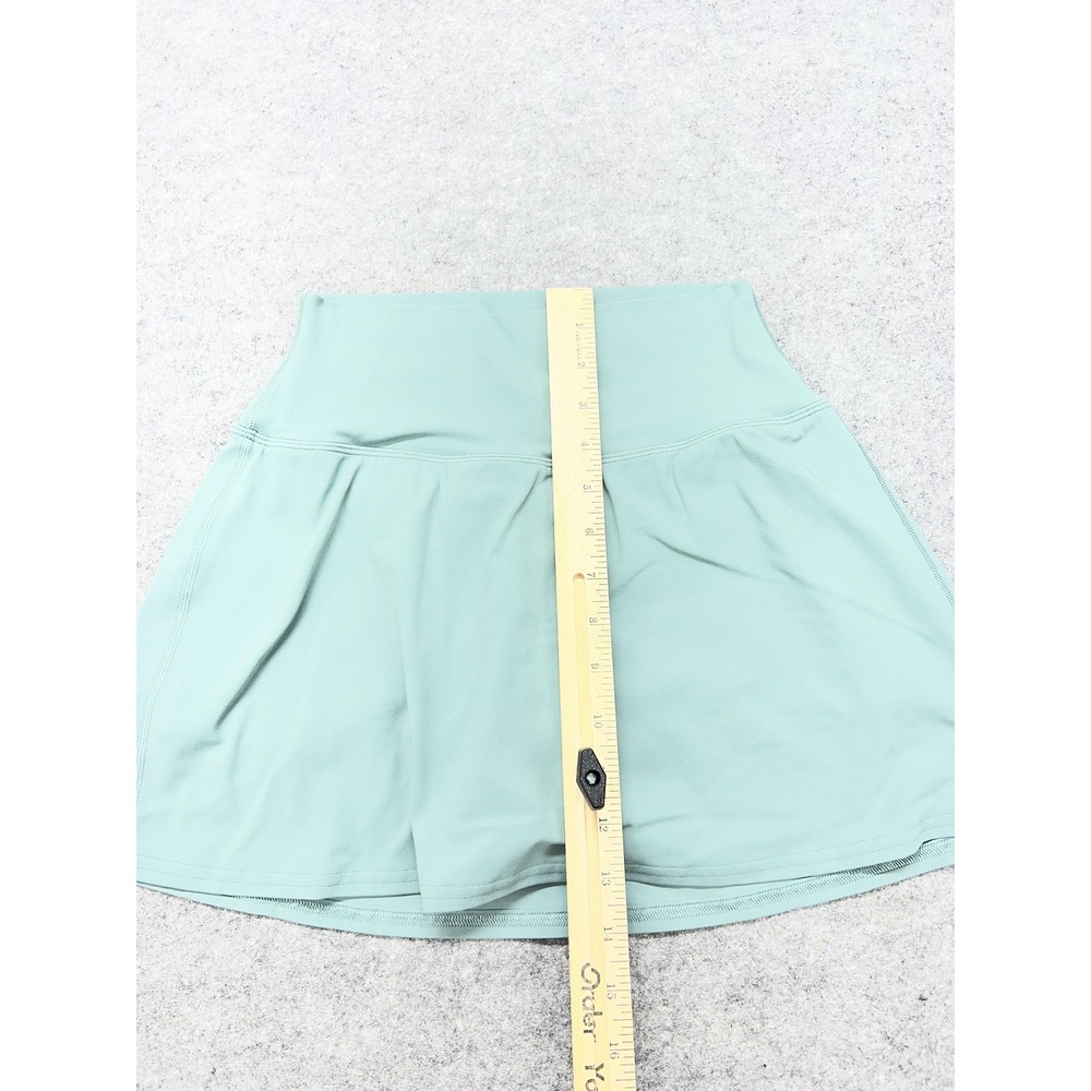 Lululemon Align High Rise Skirt Womens 6 Green Athletic Lined Tennis LW8ALWS - Picture 6 of 8